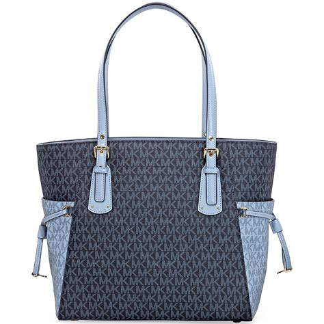 michael kors tasche pale blue|Michael Kors purses blue.